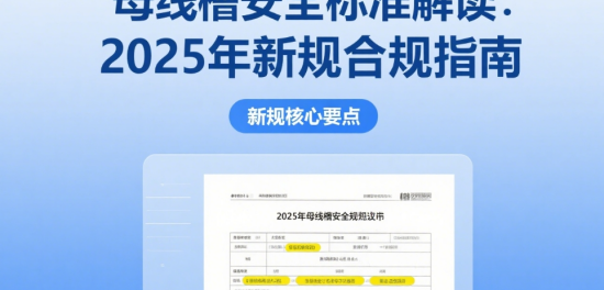 中國(guó)品牌母線槽安全標(biāo)準(zhǔn)解讀：2025年新規(guī)合規(guī)指南