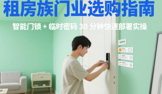 租房族門業(yè)選購(gòu)指南：智能門鎖+臨時(shí)密碼30分鐘快速部署實(shí)操