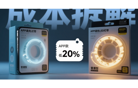 LED燈帶2025手機(jī)APP調(diào)光價比普通款低20%，真的靠譜嗎?
