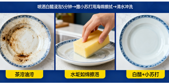 陶瓷清潔難題：一招搞定頑固污漬，省時省力!