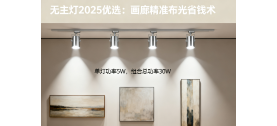 無(wú)主燈2025優(yōu)選：畫廊精準(zhǔn)布光省錢術(shù)